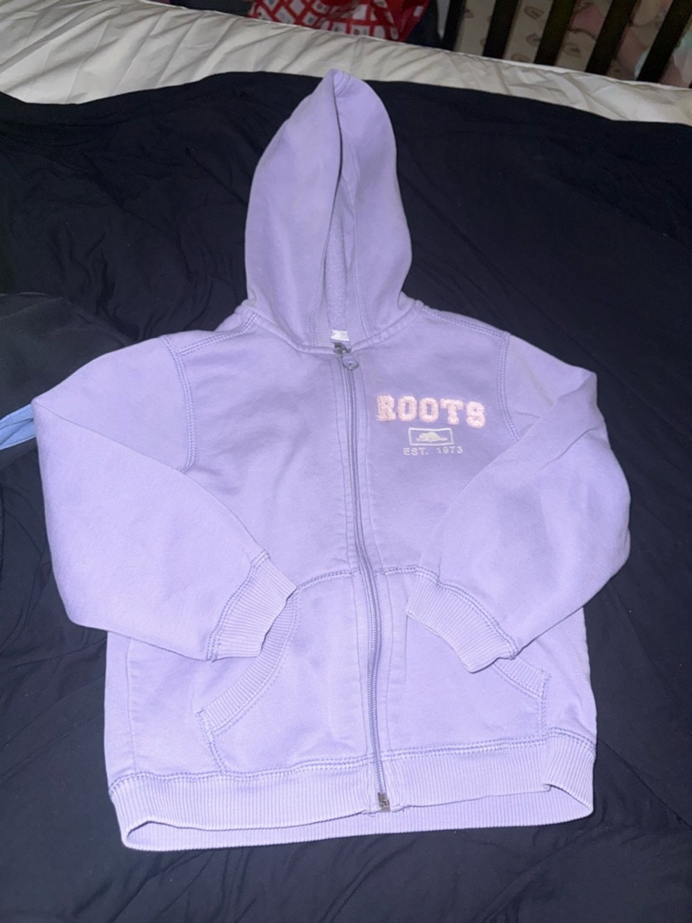 Roots Lavender Zip-Up Hoodie for Kids
